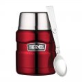 Thermos Style 470 ml se skládací lžící a šálkem červená