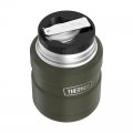 Thermos Style 470 ml se skládací lžící a šálkem vojenská zelená