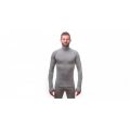 SENSOR MERINO BOLD pánské triko dl.rukáv roll neck cool gray