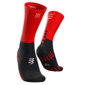 COMPRESSPORT MID COMPRESSION SOCKS black / red + DÁREK DLE VÝBĚRU!