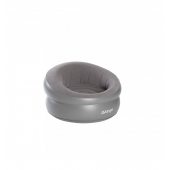 Vango INFLATABLE DONUT FLOCKED CHAIR nocturne grey