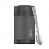 Thermos FUNtainer 470 ml se lžící černá + DÁREK DLE VÝBĚRU!