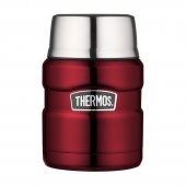 Thermos Style 470 ml se skládací lžící a šálkem červená + DÁREK DLE VÝBĚRU!