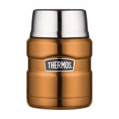 Thermos Style 470 ml se skládací lžící a šálkem měděná + DÁREK DLE VÝBĚRU!