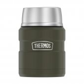 Thermos Style 470 ml se skládací lžící a šálkem vojenská zelená + DÁREK DLE VÝBĚRU!