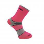 Progress CYCLING HIGH SOX neon růžová/šedá