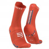 COMPRESSPORT PRO RACING SOCKS V4.0 RUN HIGH orangeade/fjord blue + DÁREK DLE VÝBĚRU!