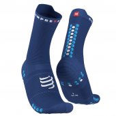 COMPRESSPORT PRO RACING SOCKS V4.0 RUN HIGH sodalite/fluo blue + DÁREK DLE VÝBĚRU!