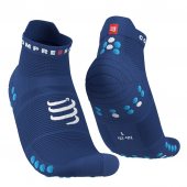 COMPRESSPORT PRO RACING SOCKS V4.0 RUN LOW sodalite/fluo blue + DÁREK DLE VÝBĚRU!