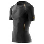 Skins A400 Mens Black Top Short Sleeve + DÁREK DLE VÝBĚRU!