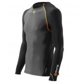 Skins Bio S400 - Thermal Mens black/graphite/orange L/S T + DÁREK DLE VÝBĚRU!