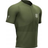 COMPRESSPORT TRAIL HALF-ZIP FITTED SS TOP RF green + DÁREK DLE VÝBĚRU!