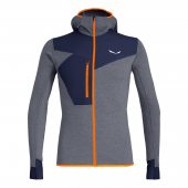 Salewa PUEZ 2 DRY M L/S HOOD FULL-ZIP TEE navy blazer melange + DÁREK DLE VÝBĚRU!