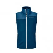 Ortovox FLEECE PLUS VEST M petrol blue + DÁREK DLE VÝBĚRU!