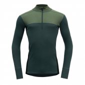 Devold Lauparen Merino 190 Zip Neck Man forest/woods/black + DÁREK DLE VÝBĚRU!