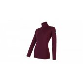 SENSOR MERINO EXTREME dámské triko dl.rukáv zip port red + DÁREK DLE VÝBĚRU!