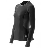 Skins Bio S400 - Thermal Womens Black/Graphite/White L/S Top + DÁREK DLE VÝBĚRU!