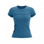 COMPRESSPORT LOGO SS TSHIRT W pacific coast/estate blue + DÁREK DLE VÝBĚRU!