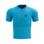 COMPRESSPORT TRAIL HALF-ZIP FITTED SS TOP hawaiian ocean/shaded spruce + DÁREK DLE VÝBĚRU!