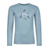 Ortovox 185 Merino Mtn Cutout Long Sleeve W glacier grey + DÁREK DLE VÝBĚRU!