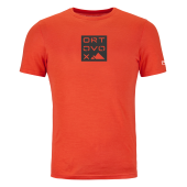 Ortovox 185 Merino Square T-shirt M hot orange + DÁREK DLE VÝBĚRU!