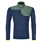 Ortovox Fleece Light Zip Neck M deep ocean + DÁREK DLE VÝBĚRU!