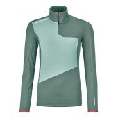 Ortovox Fleece Light Zip Neck W arctic grey + DÁREK DLE VÝBĚRU!