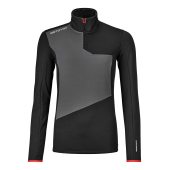 Ortovox Fleece Light Zip Neck W black raven + DÁREK DLE VÝBĚRU!