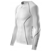 Skins Bio A200 Mens White long sleeve top + DÁREK DLE VÝBĚRU!