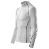 Skins Bio A200 Mens White Thermal L/S Mck Neck w zip + DÁREK DLE VÝBĚRU!