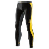 Skins DNAmic Mens Long Tights Black/Citron + DÁREK DLE VÝBĚRU!