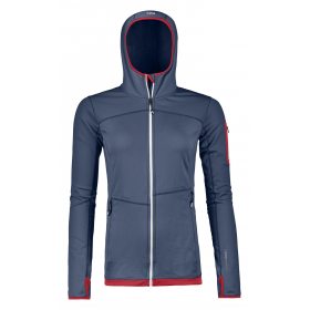 Ortovox FLEECE LIGHT HOODY HIGH W night blue