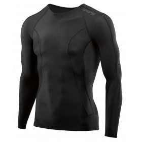 Skins DNAmic Mens Top Long Sleeve Black/Black