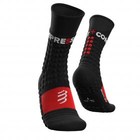 COMPRESSPORT PRO RACING SOCKS WINTER RUN black / red