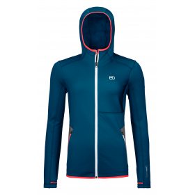 Ortovox FLEECE HOODY W petrol blue