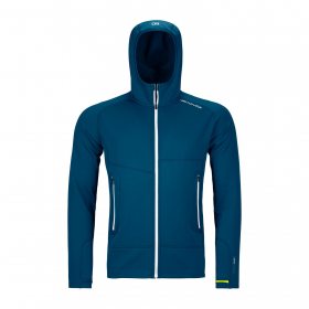 Ortovox FLEECE LIGHT HOODY M petrol blue