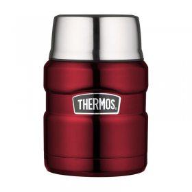 Thermos Style 470 ml se skládací lžící a šálkem červená