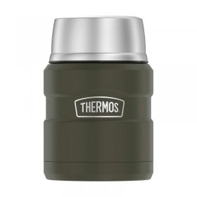 Thermos Style 470 ml se skládací lžící a šálkem vojenská zelená