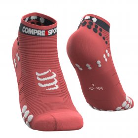 COMPRESSPORT PRO RACING SOCKS V3.0 RUN LOW coral