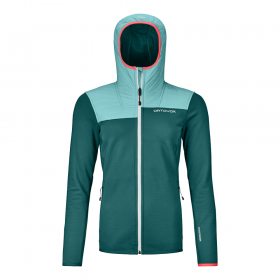 Ortovox FLEECE PLUS HOODY W pacific green