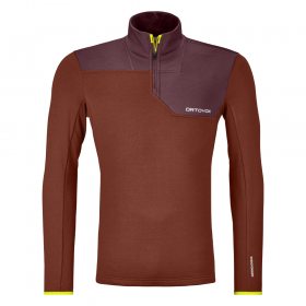 Ortovox FLEECE LIGHT ZIP NECK M clay orange