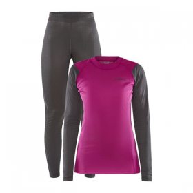 CRAFT CORE Warm Baselayer W růžová s vínovou 1909708-486985