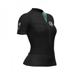 COMPRESSPORT TRAIL POSTURAL SS TOP W black/cockatoo