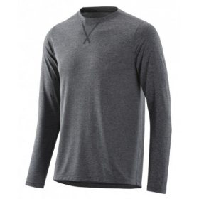 Skins Activewear Avatar Mens Top Long Sleeve Round Neck Black/Marle