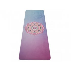 YATE Yoga Mat přírodní guma - vzor Z modrá/růžová