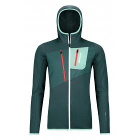 Ortovox Fleece Grid Hoody W dark pacific