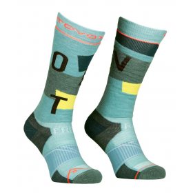 Ortovox Freeride Long Socks Cozy W ice waterfall