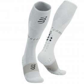 COMPRESSPORT FULL SOCKS OXYGEN white