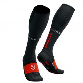 COMPRESSPORT FULL SOCKS WINTER RUN black/high risk red