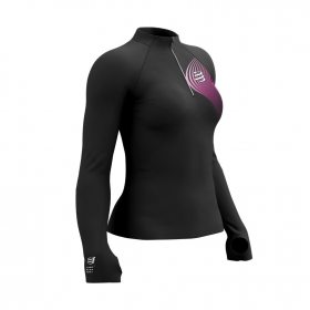 COMPRESSPORT WINTER TRAIL POSTURAL LS TOP W magnet/magenta